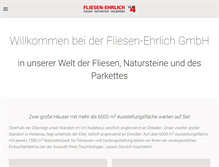Tablet Screenshot of fliesen-ehrlich.de